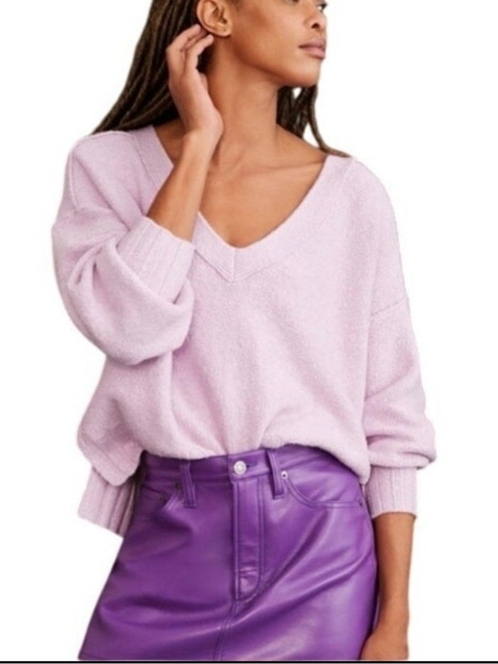 Anthropologie Pilcro Vneck Boxy knit Sweater